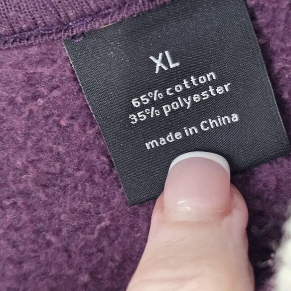 Sean John Letterman Jacket Mens XL Purple Varsity Button Up SJ Streetwear Retro - Picture 6 of 8